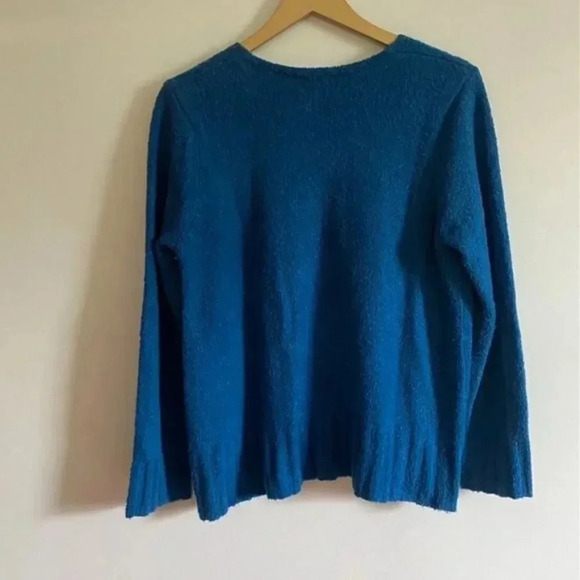J. Jill Blue V Neck Sweater - Picture 11 of 12